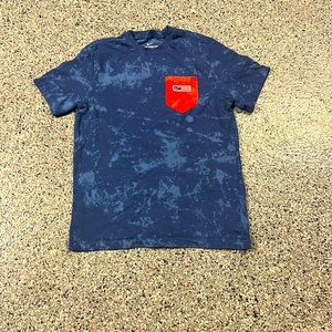 Navy blue and red Nike short sleeve tee